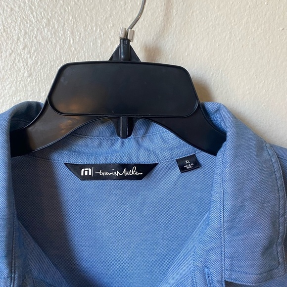 Travis Mathew Men’s Blue Buckets Golf Polo Shirt Business Classic Athletic Top - Picture 3 of 8